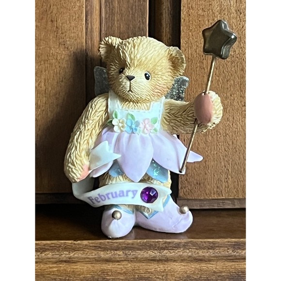 Vintage Cherished Teddies Little Twinkles February February Amethyst Birthstone - Picture 2 of 7